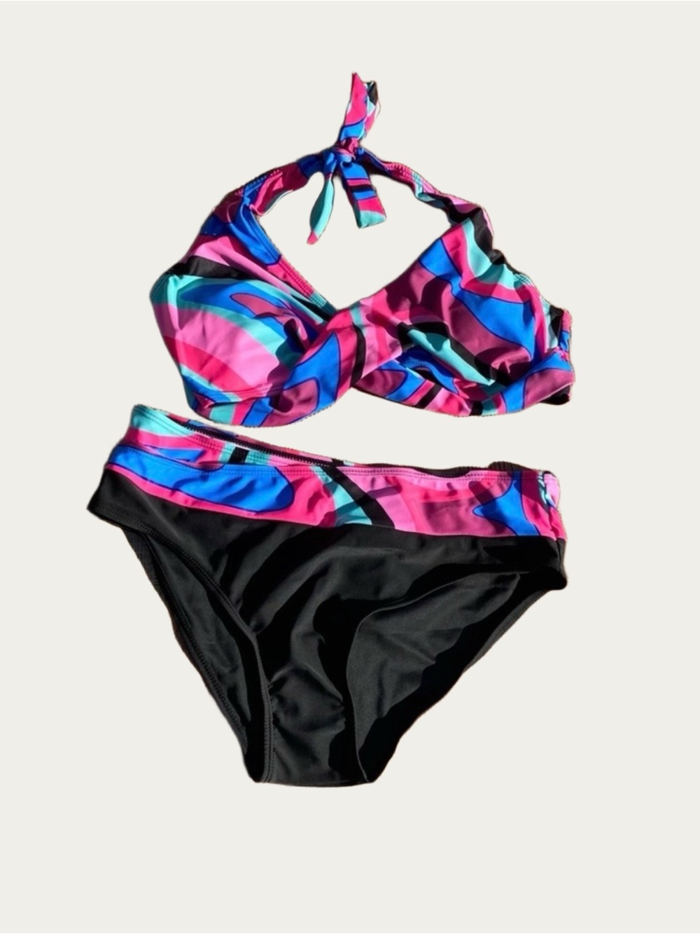 Multi Color Bikini Plus Size Pinks blues Size 14
